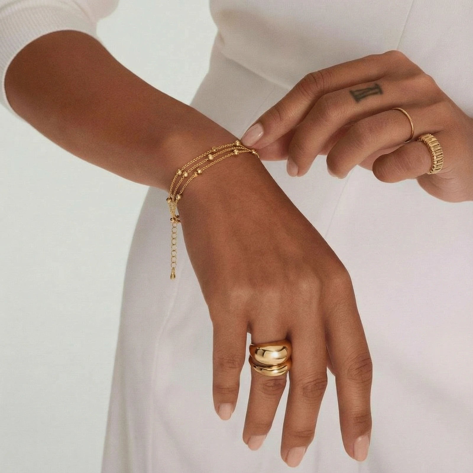 Gouden Orbit Armband | AULORIS